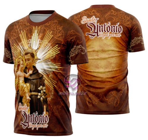 Arte vetor camisa Santo Antônio Mod-7 SBM#SANT-MAR