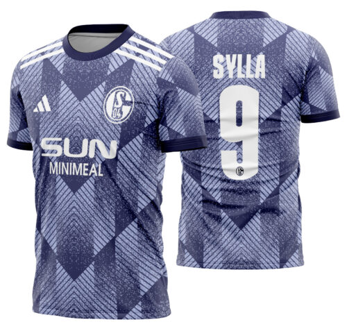 Arte Vetor Camisa Schalke 04 Alternativa 2024-2025