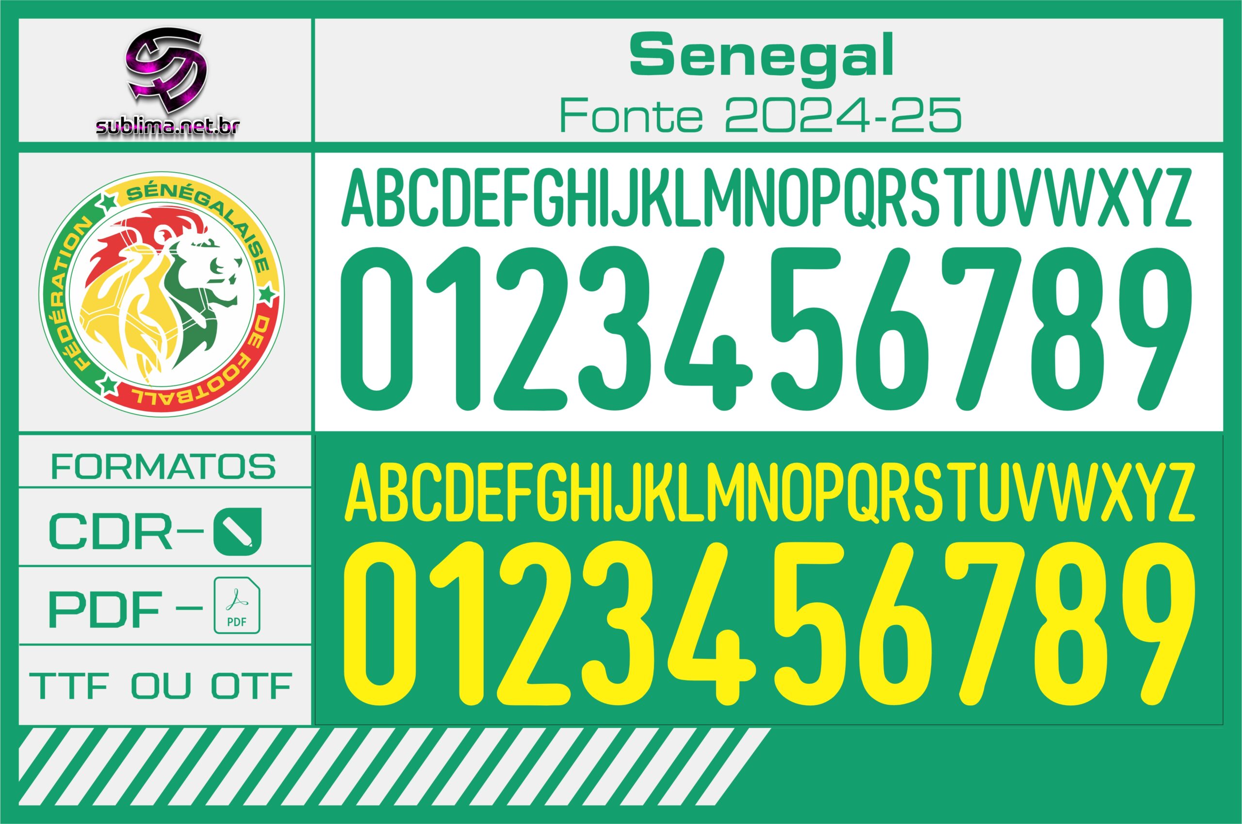 Arte vetor camisa Senegal 2024-25