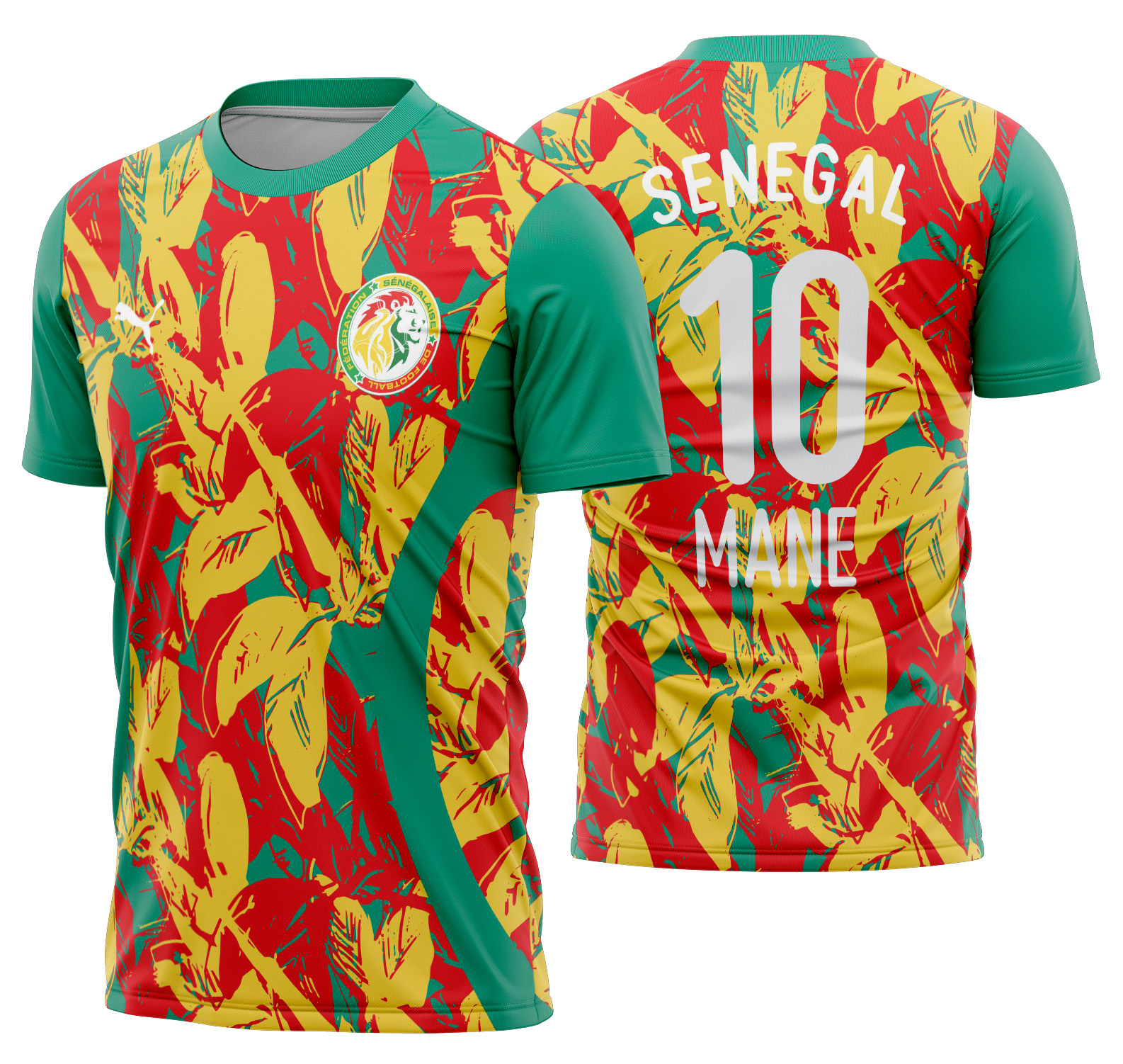 Arte vetor camisa Senegal Pré-jogo 2024-2025