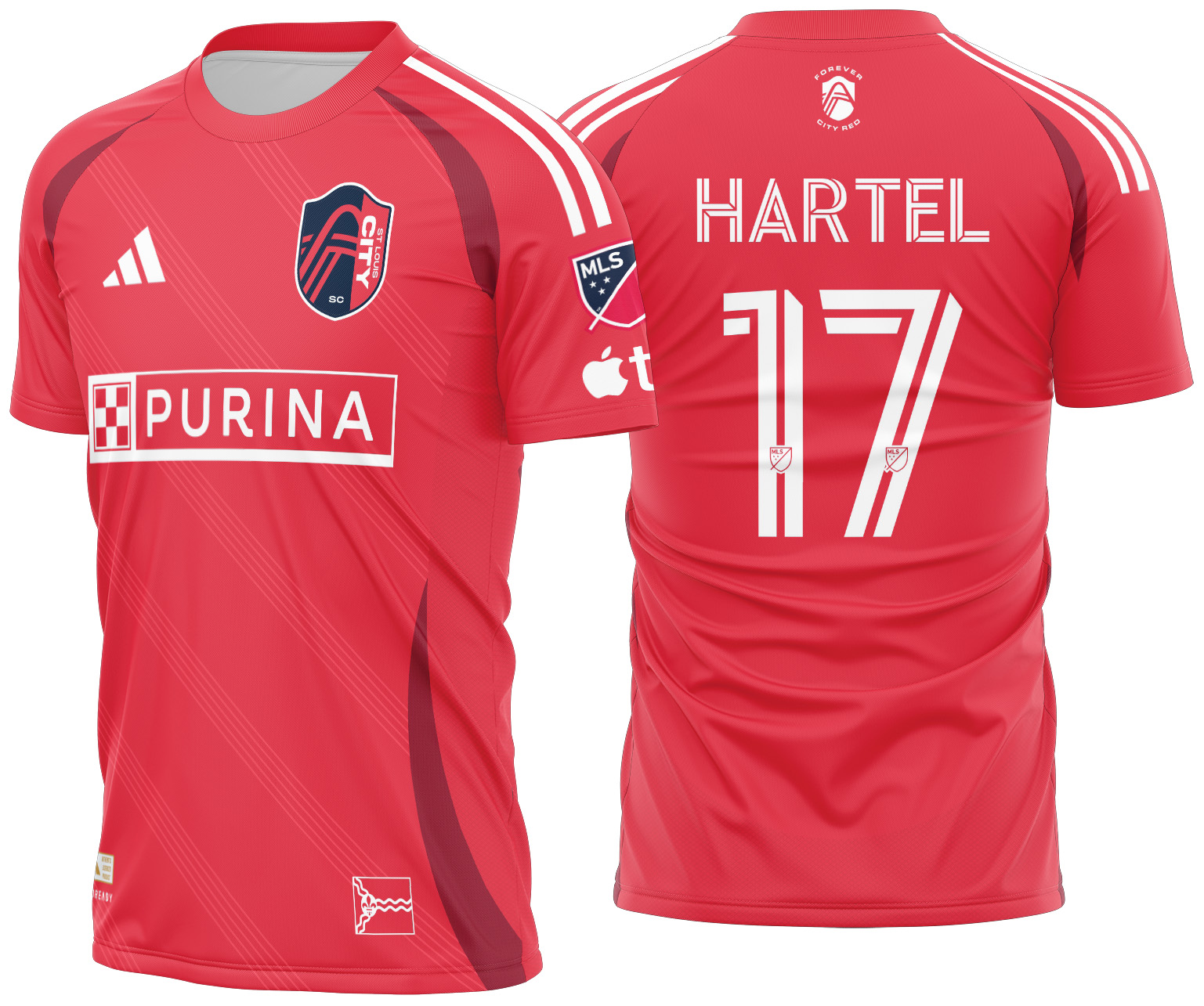 Arte vetor camisa St. Louis City Local 2025