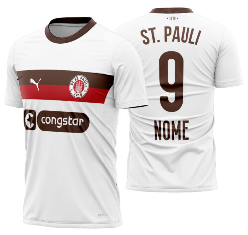 Arte Vetor Camisa St Pauli Visita 2025-2026