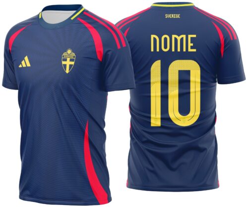 Arte vetor camisa Suecia Visita 2023-24