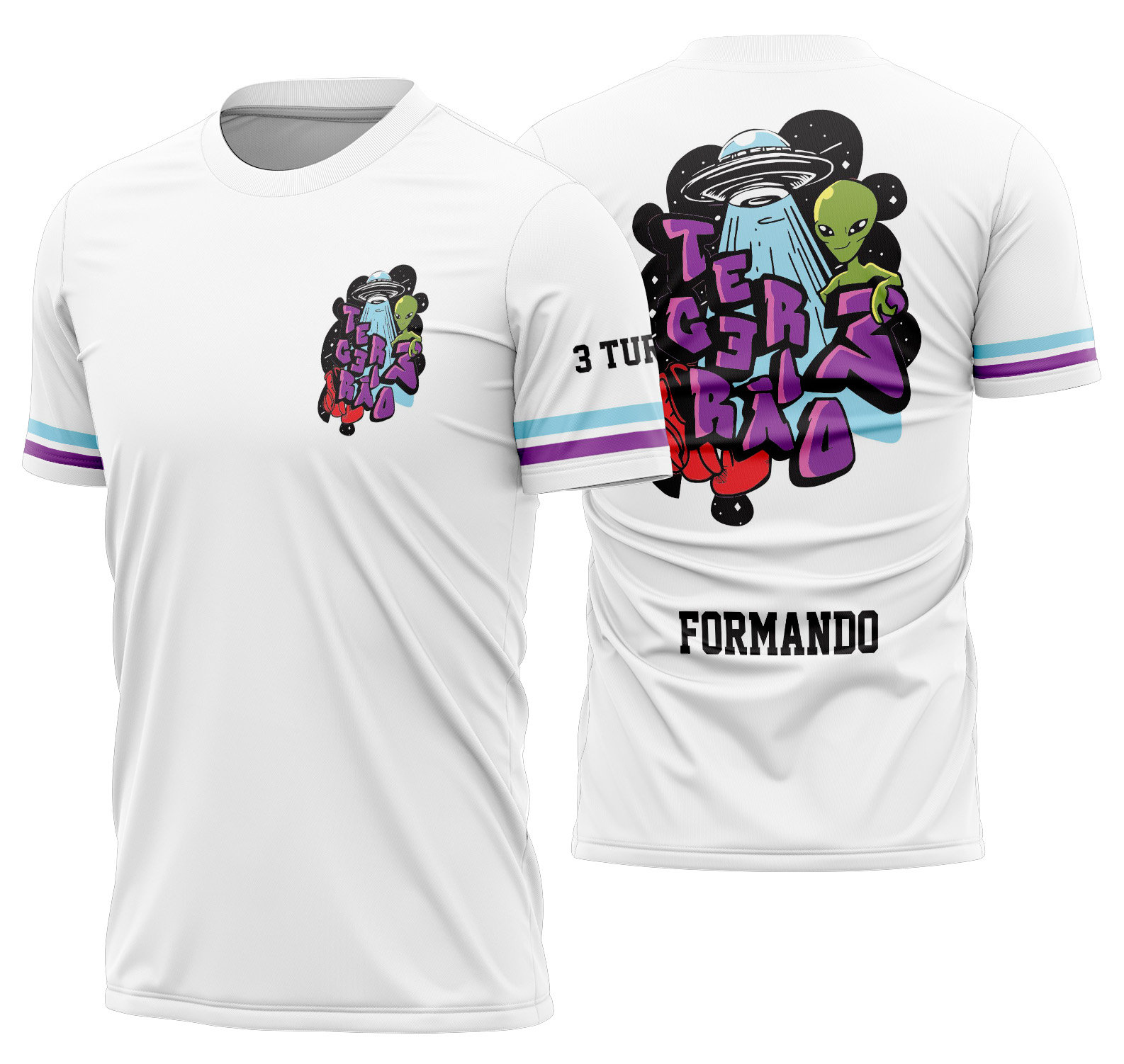 Arte Vetor Camisa Terceirão Alien Mod-268