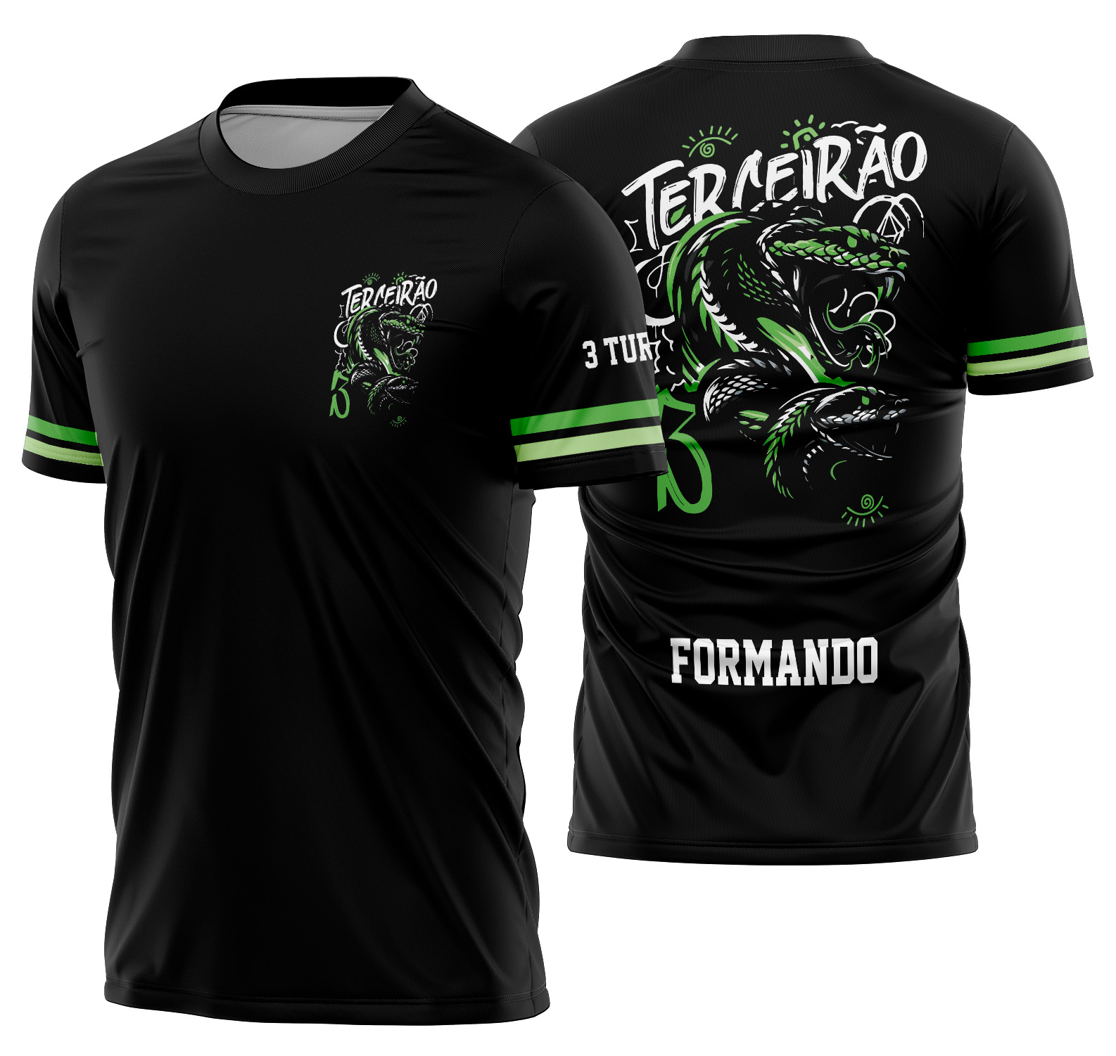 Arte vetor camisa Terceirão Cobra Mod-207