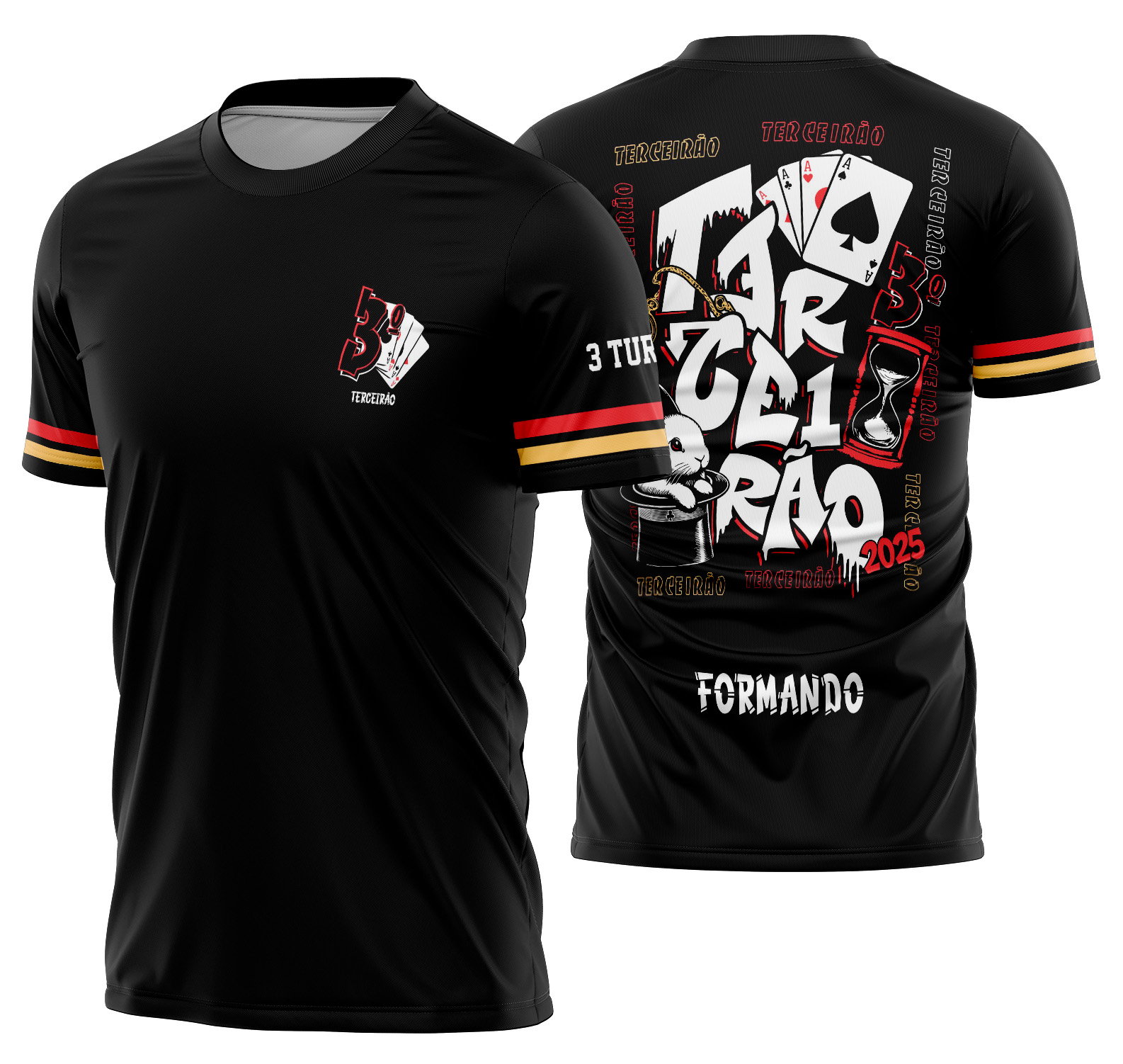 Arte vetor camisa Terceirão Coelho na Cartola Mod-208