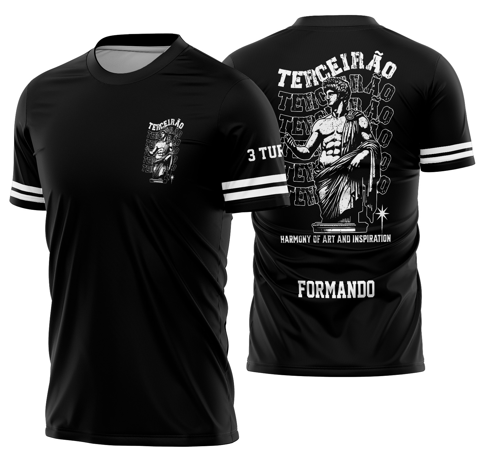 Arte Vetor Camisa Terceirão Estátua Mod-264