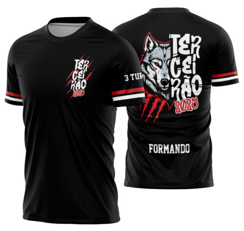 Arte vetor camisa Terceirão Lobo Mod-267