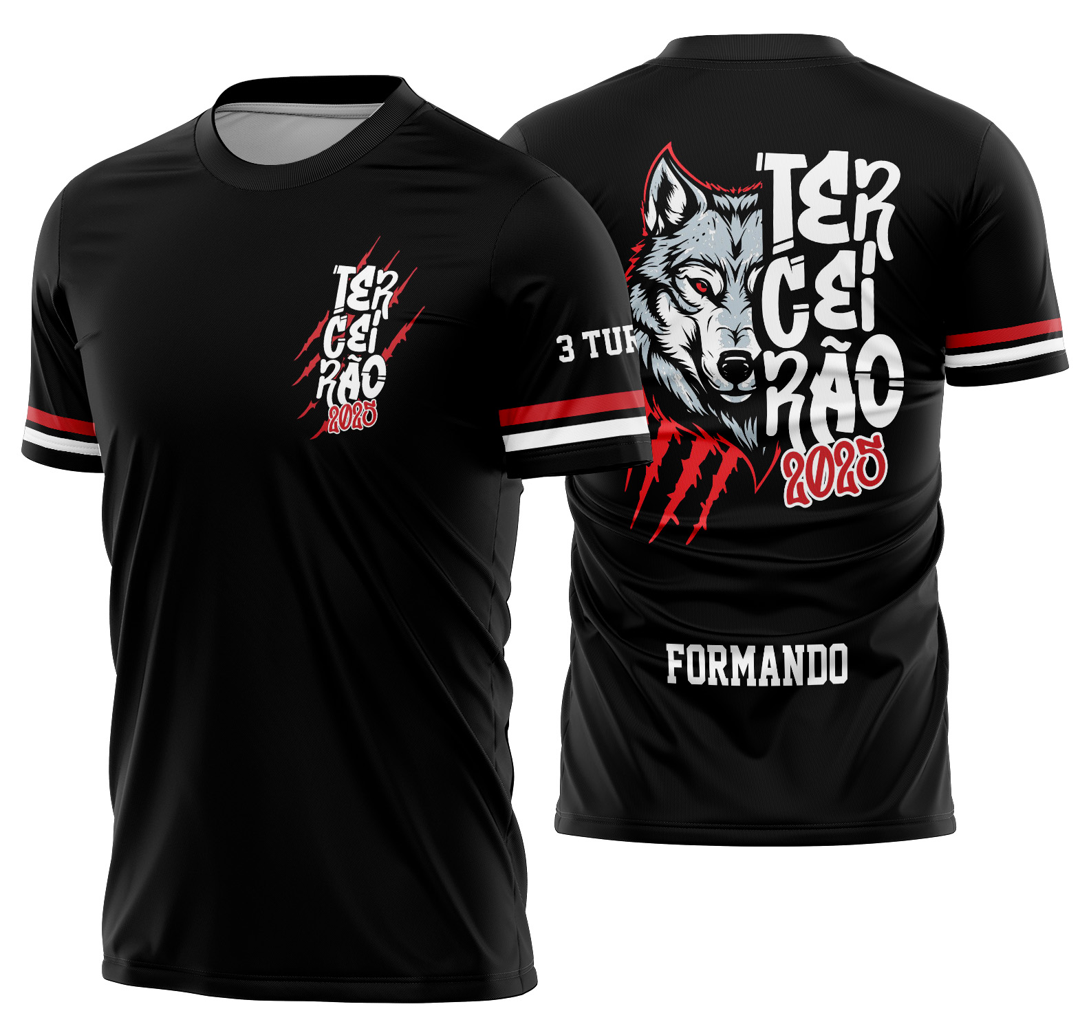 Arte vetor camisa Terceirão Lobo Mod-267