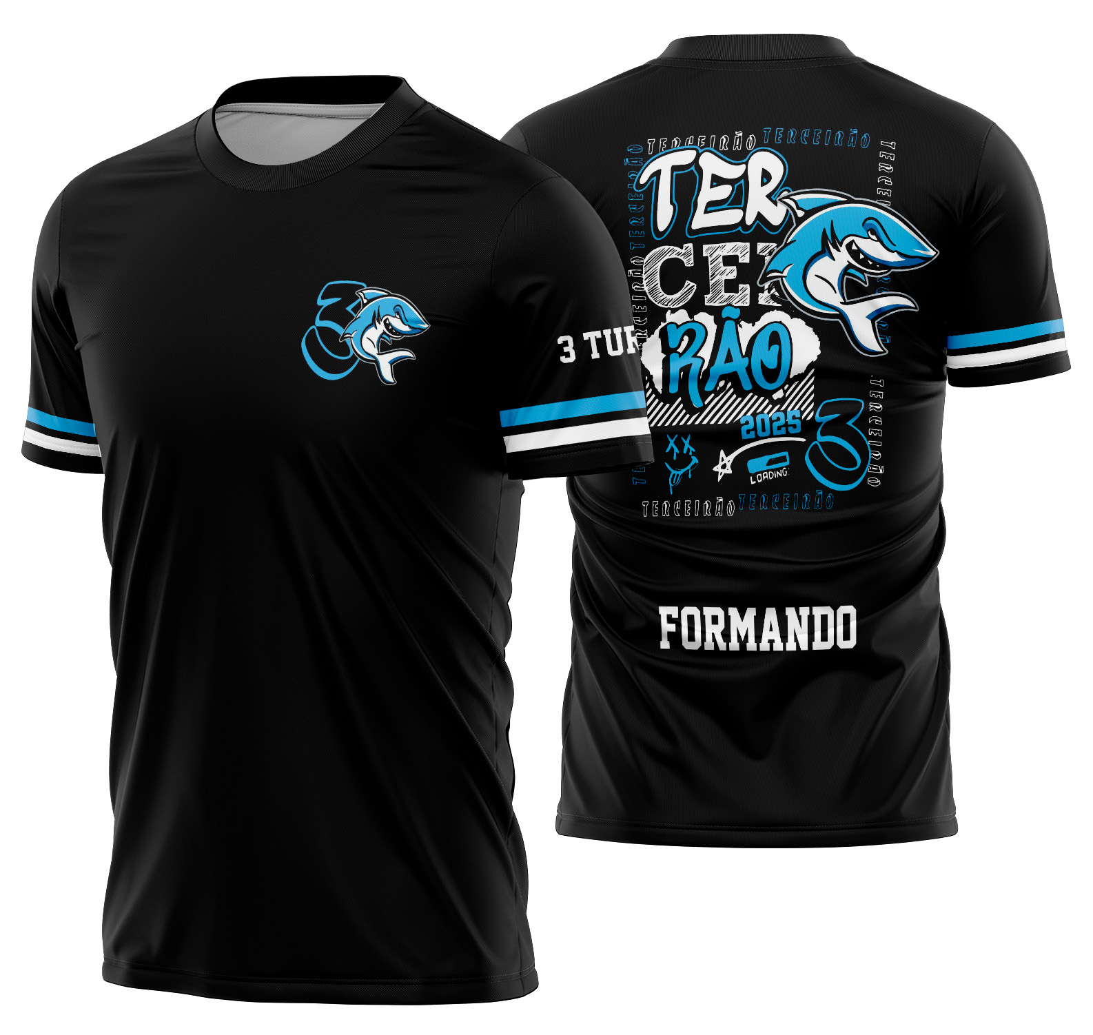 Arte Vetor Camisa Terceirão Tubarão Mod-265