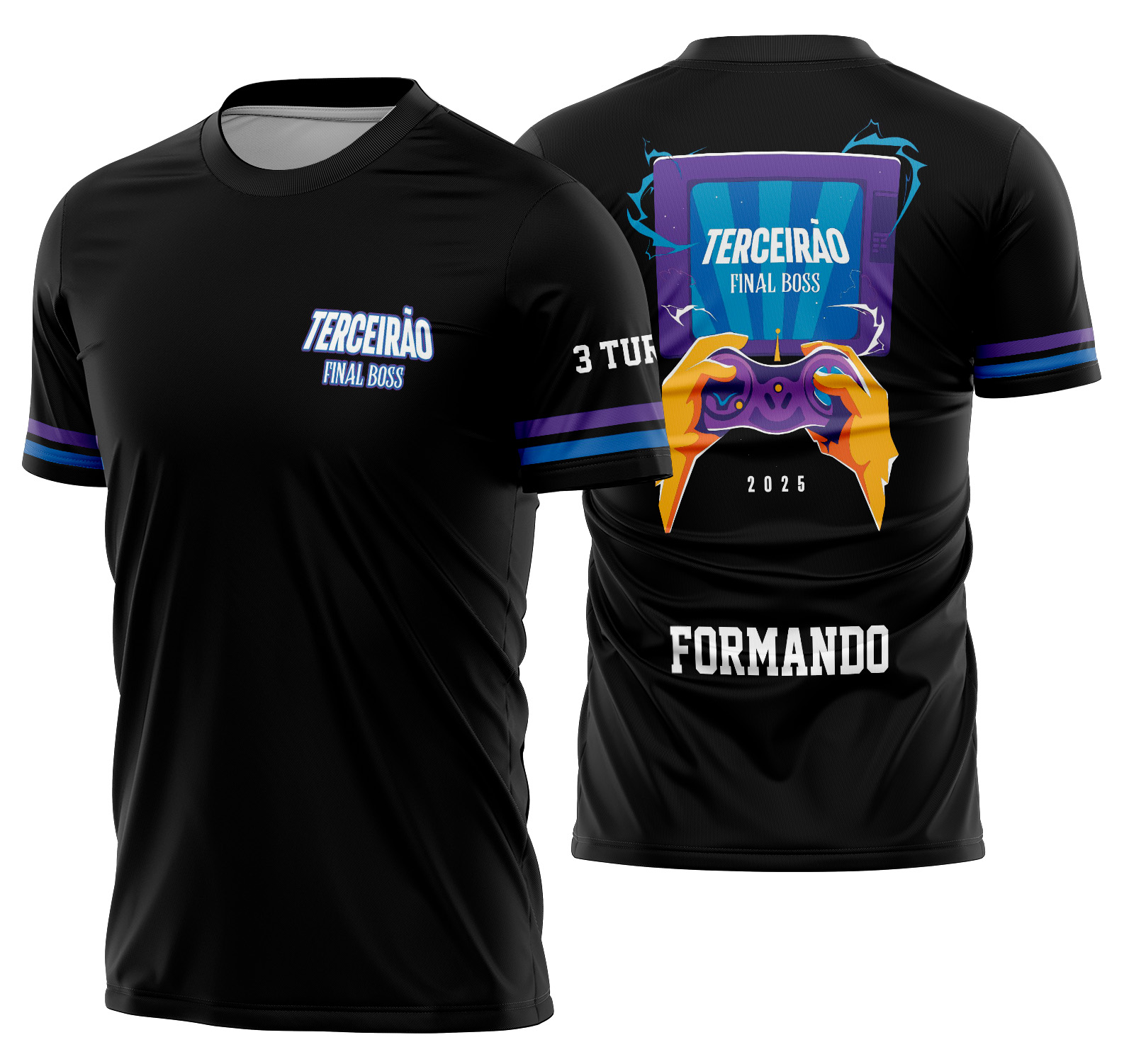 Arte Vetor Camisa Terceirão Video Game Mod-223