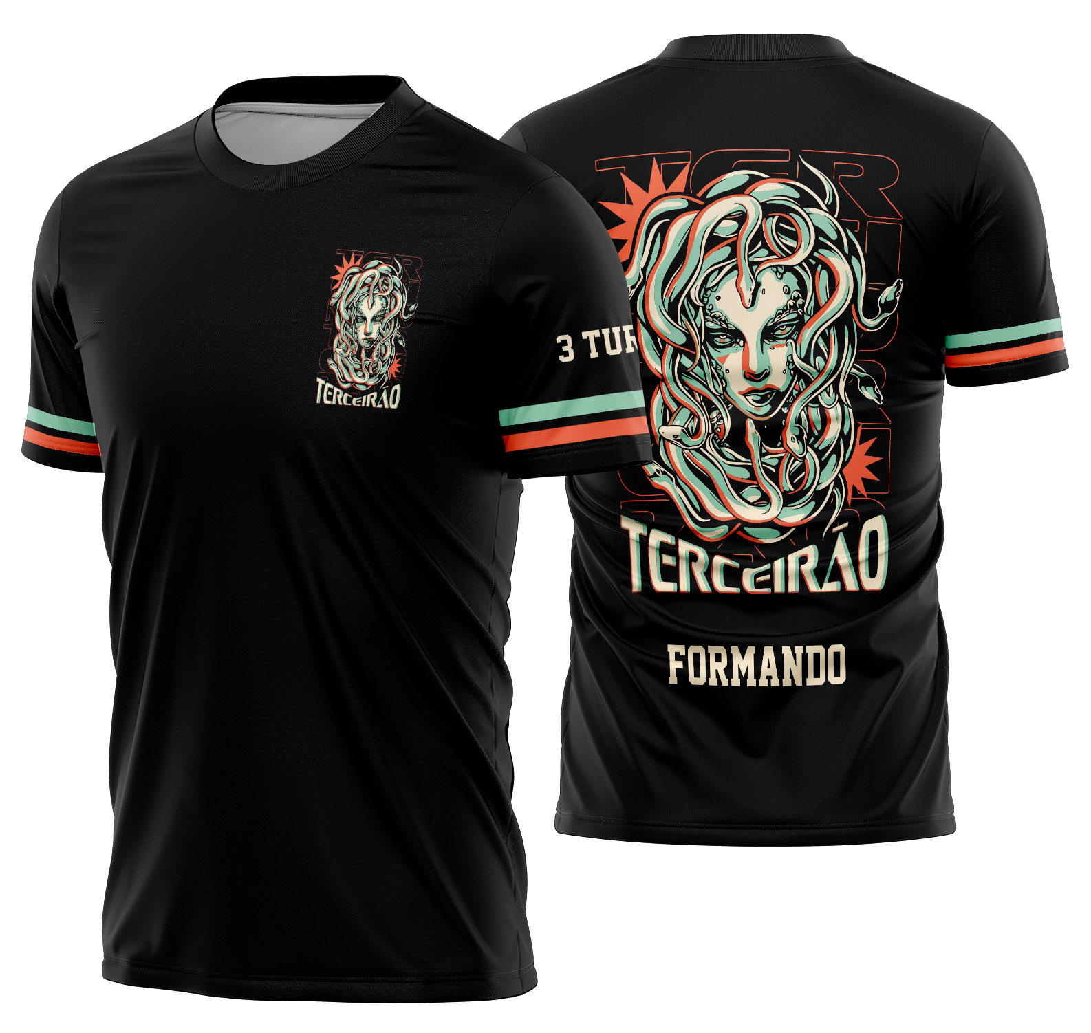 Arte Vetor Camisa Terceirão  Medusa Mod-293