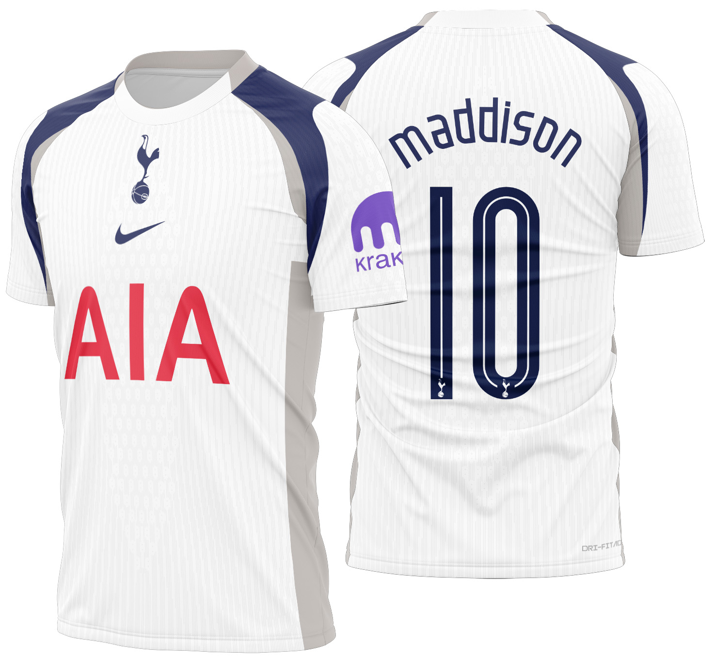Arte Vetor Camisa Tottenham Local 2025-2026