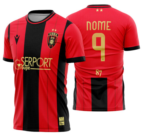 Arte vetor camisa USM Alger Local 2024-2025