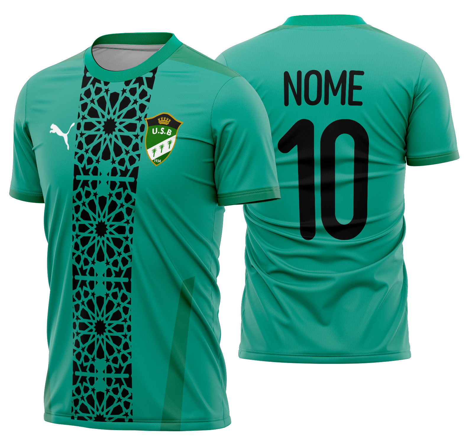 Arte vetor camisa US Biskra Local 2024-2025