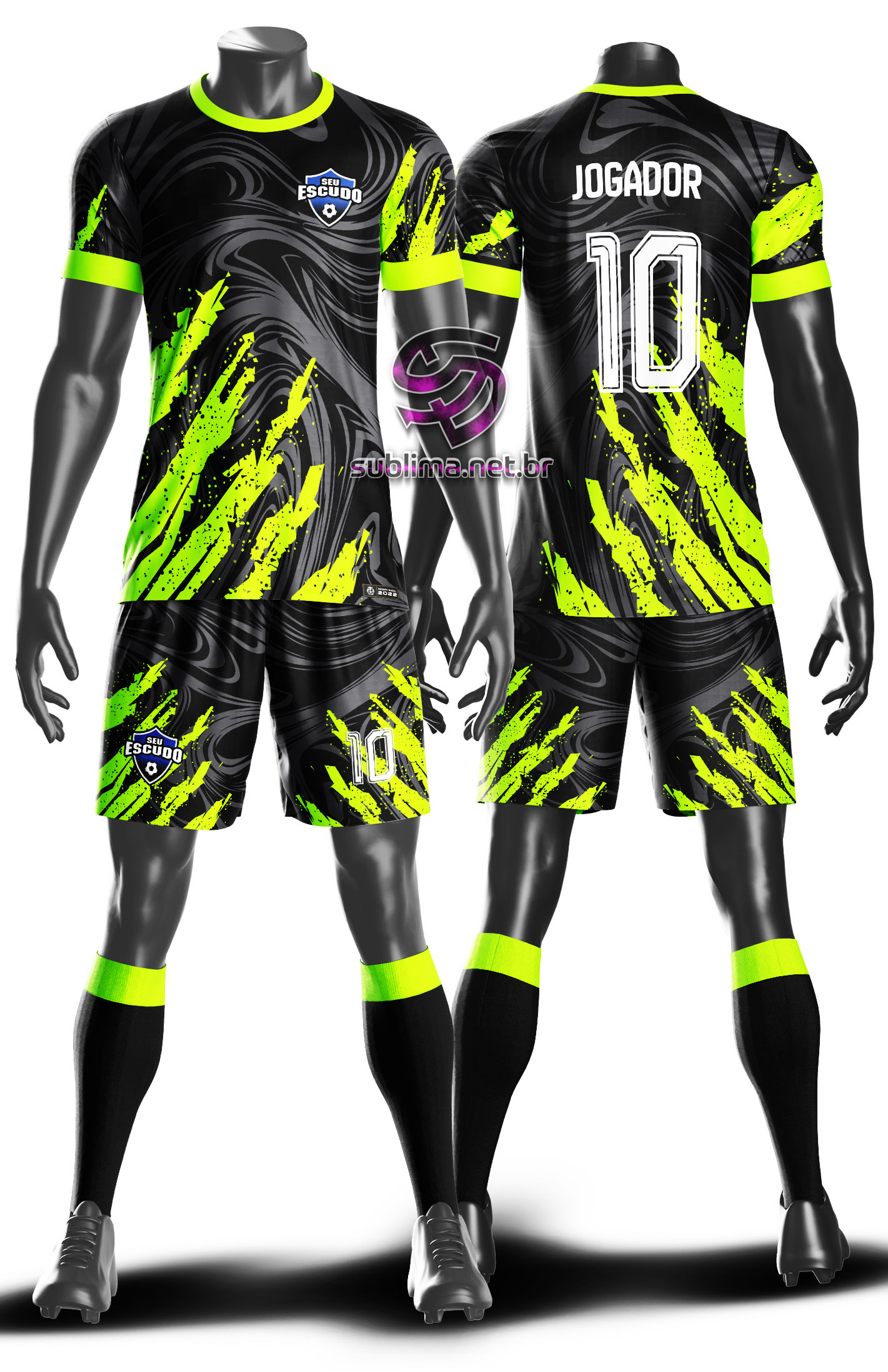 Arte vetor camisa Uniforme time amador Mod-11