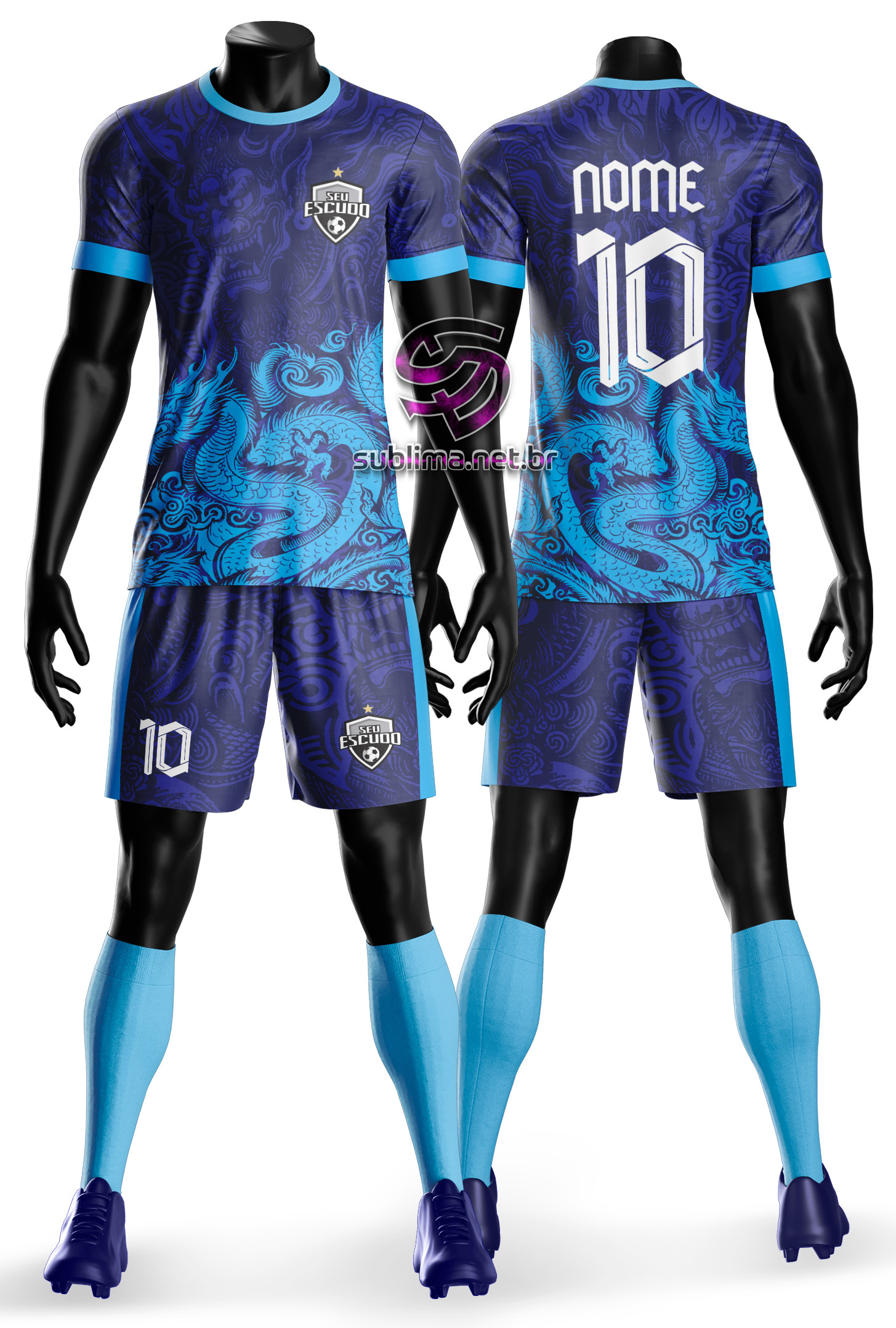 Arte vetor camisa Uniforme time amador Mod-6