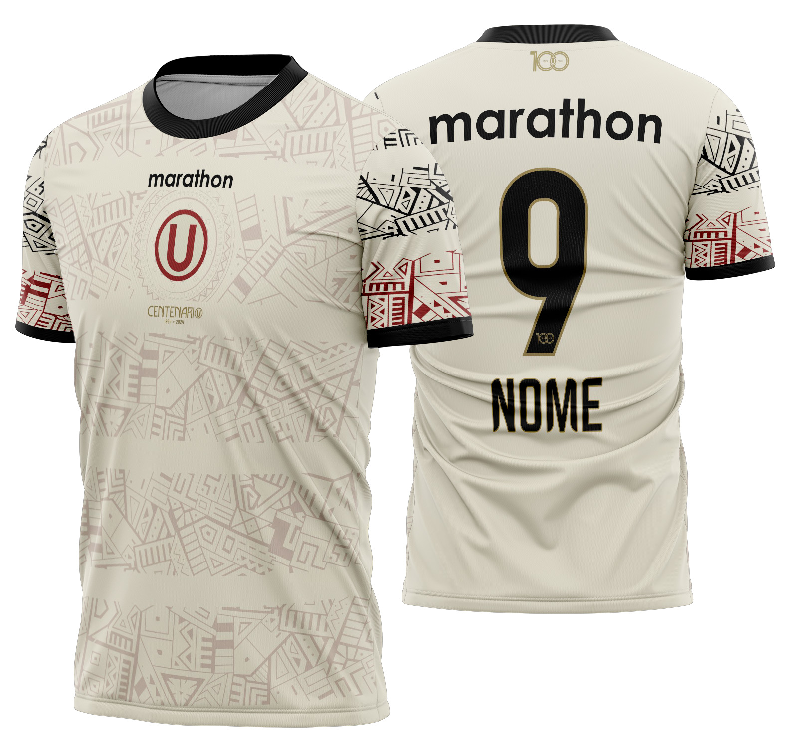 Arte vetor camisa Universitario Pre-jogo 2024-2025