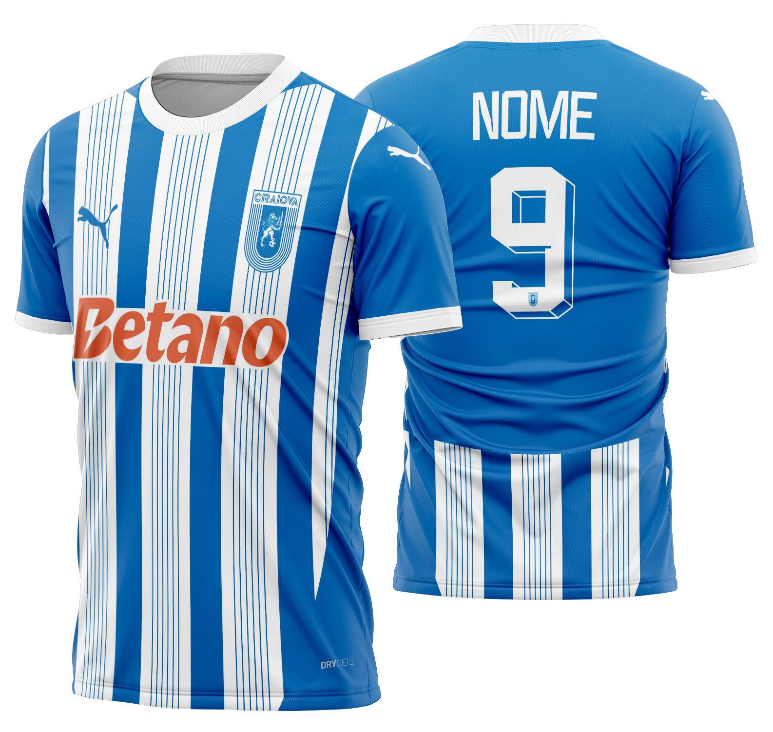 Arte Vetor Camisa Universitatea Craiova Local 2024-2025