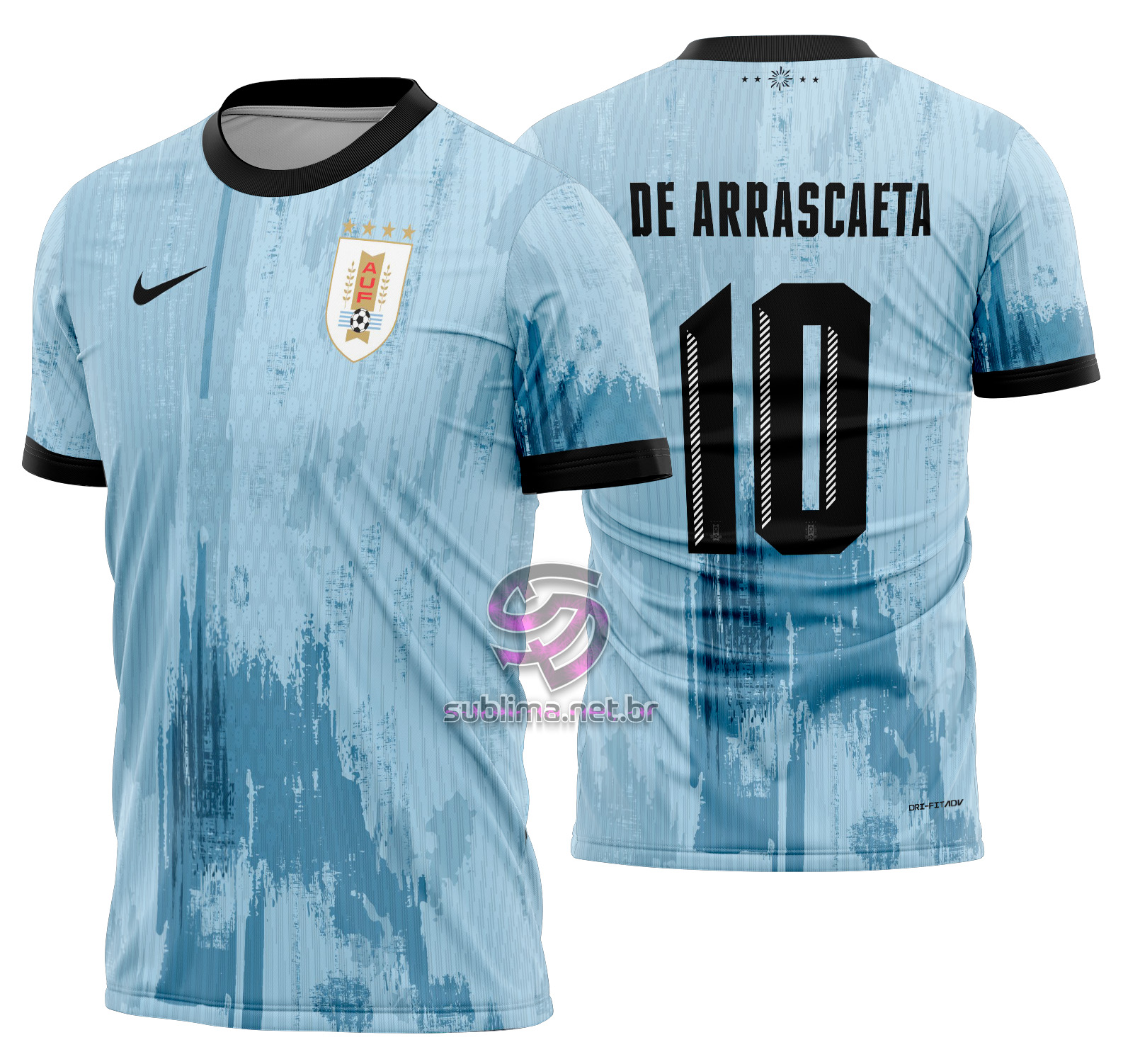 Arte Vetor Camisa Uruguay Concept 2025