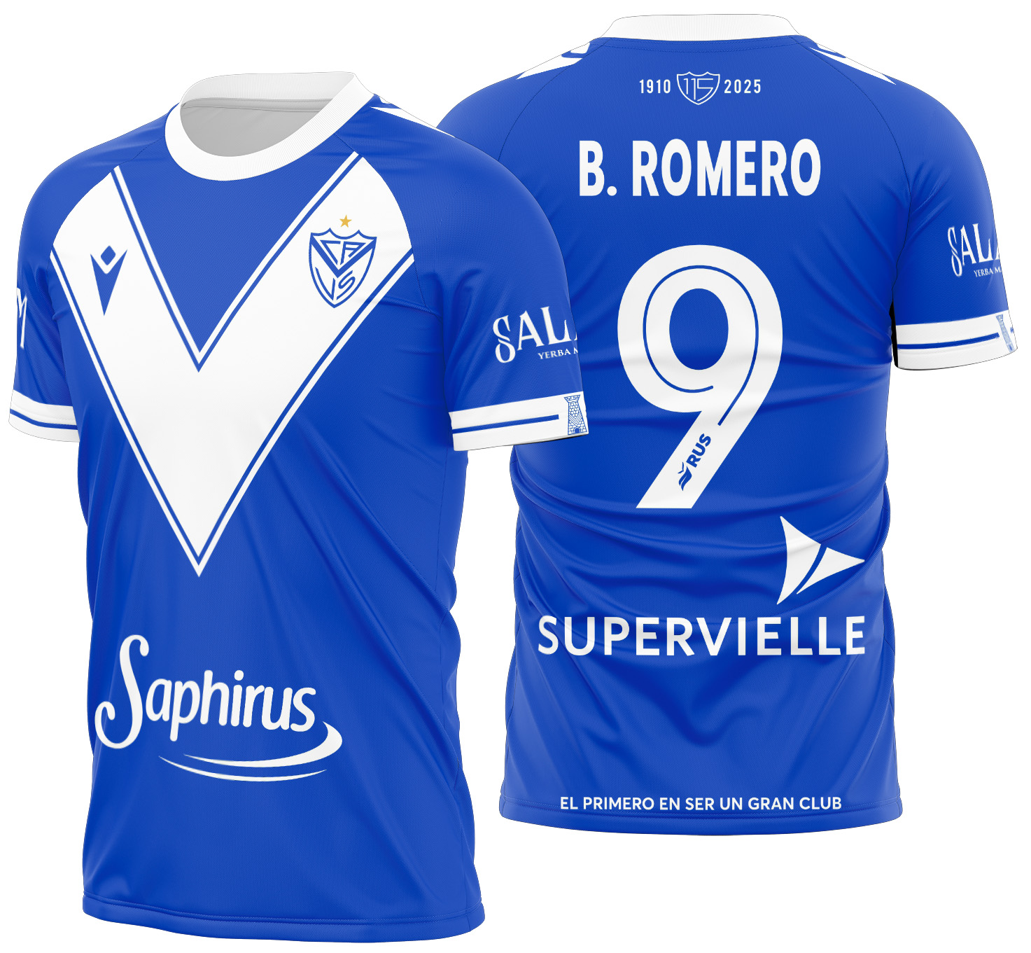 Arte Vetor Camisa Vélez Sarsfield Visita 2025