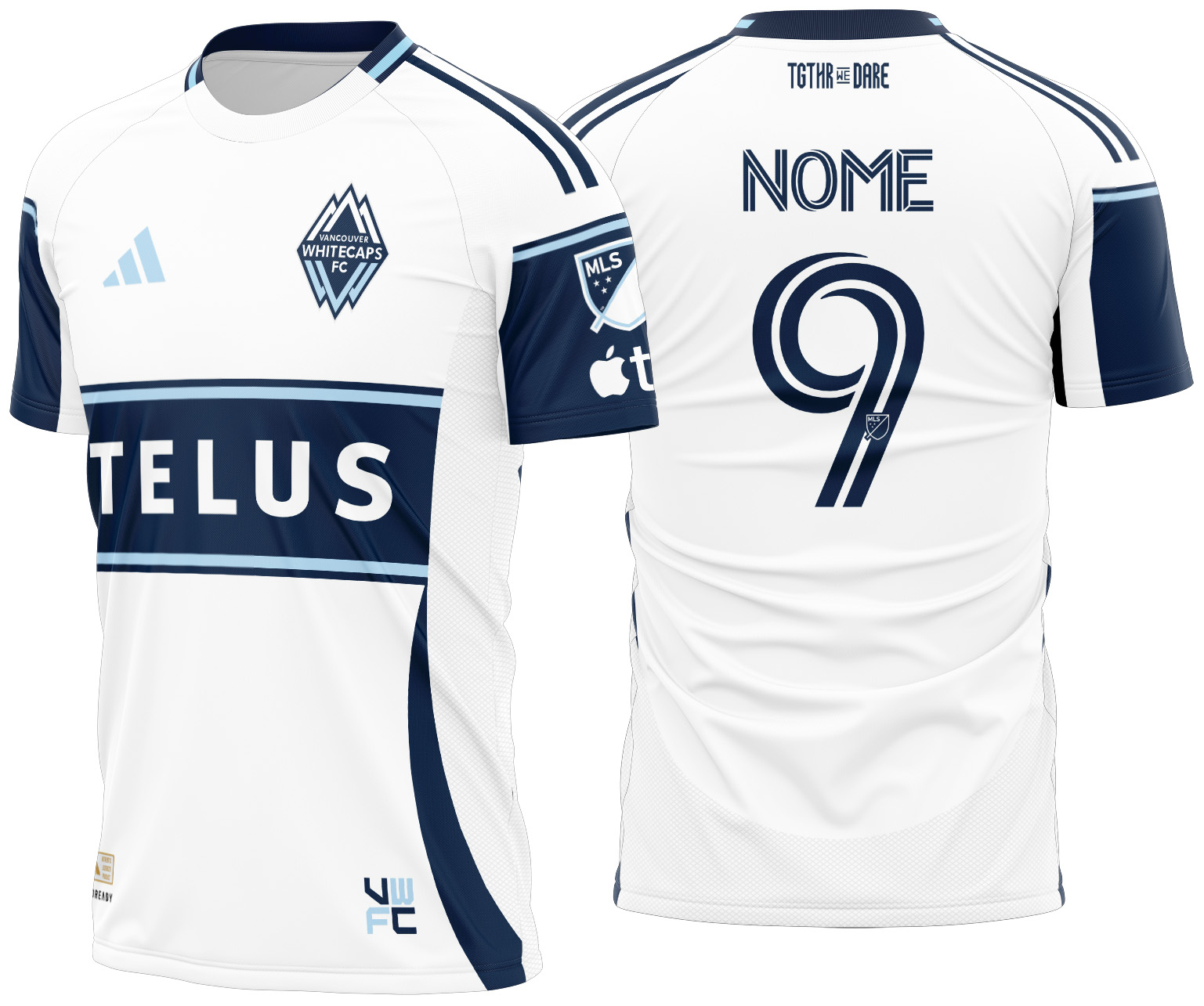 Arte vetor camisa Vancouver Whitecaps Local 2025
