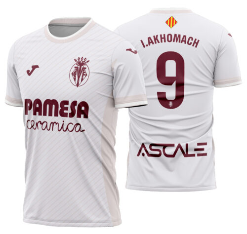 Arte Vetor Camisa Villarreal Visita 2025-2026