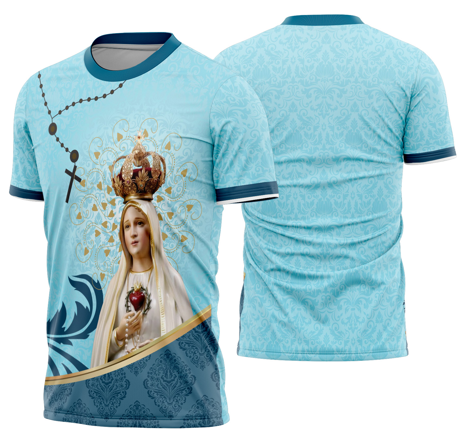 Arte vetor camisa Virgem de Fátima