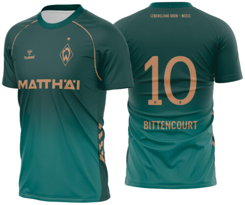 Arte Vetor Camisa Werder Bremen Local 2025-2026