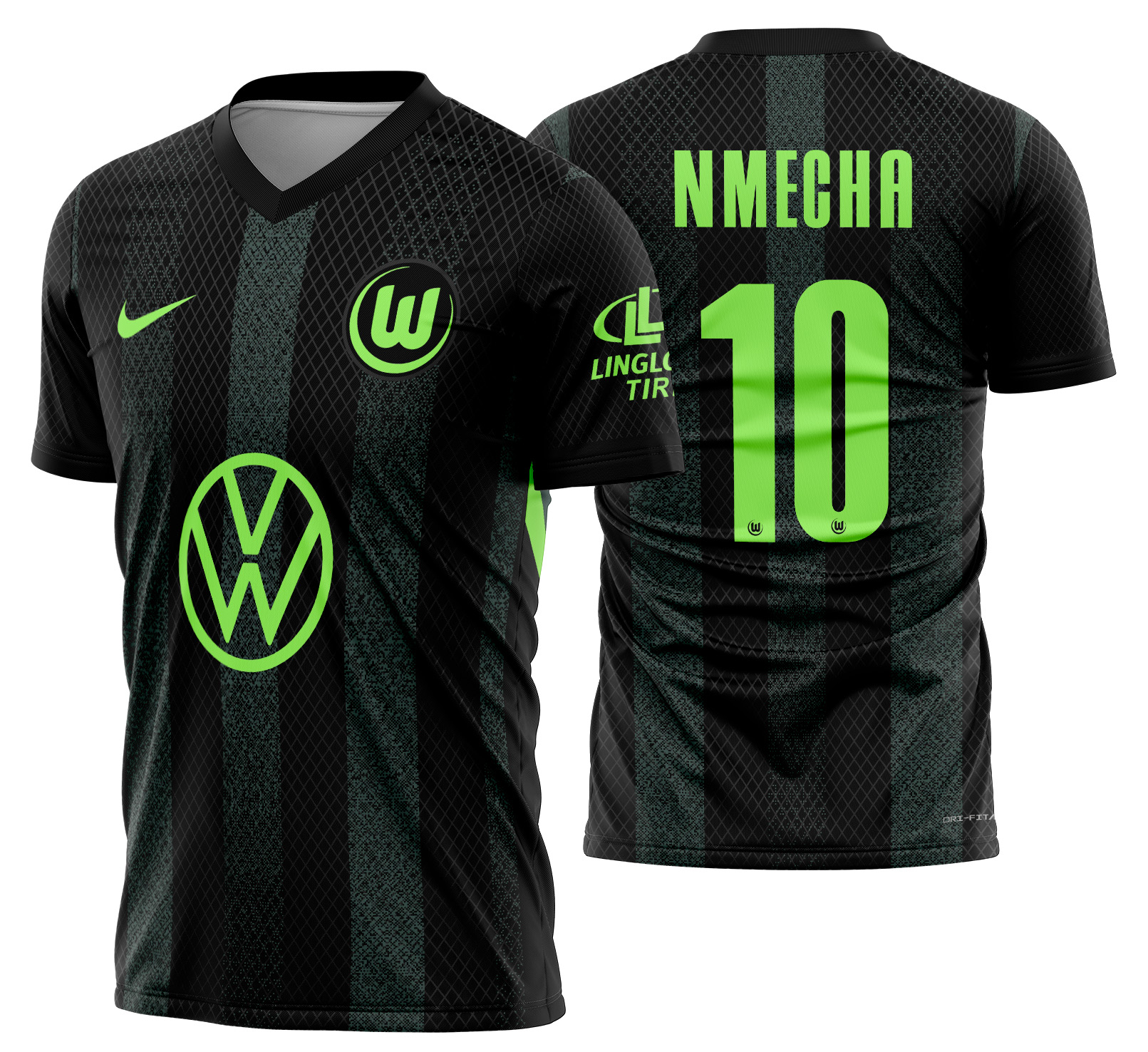 Arte Vetor Camisa Wolfburg Visita 2024-2025