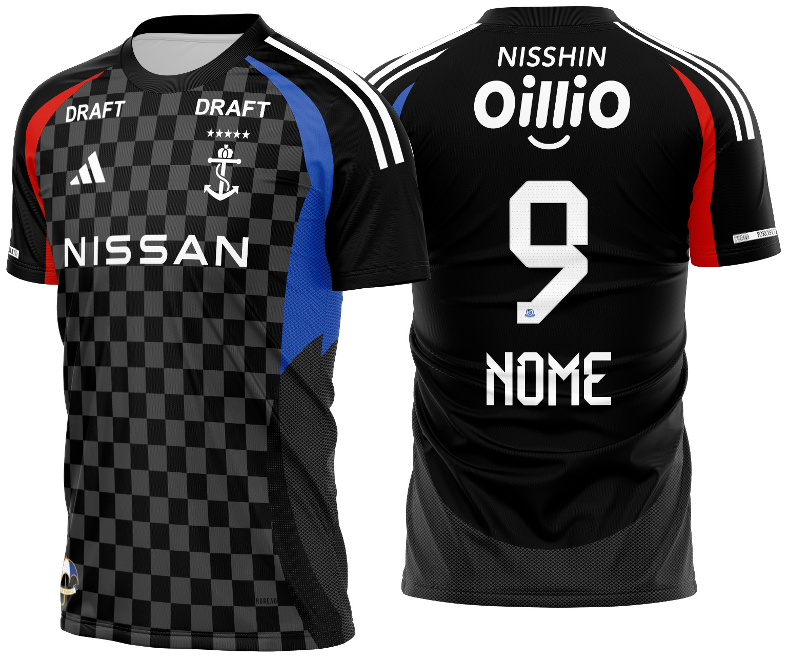 Arte Vetor Camisa Yokohama F. Marinos Especial 2025