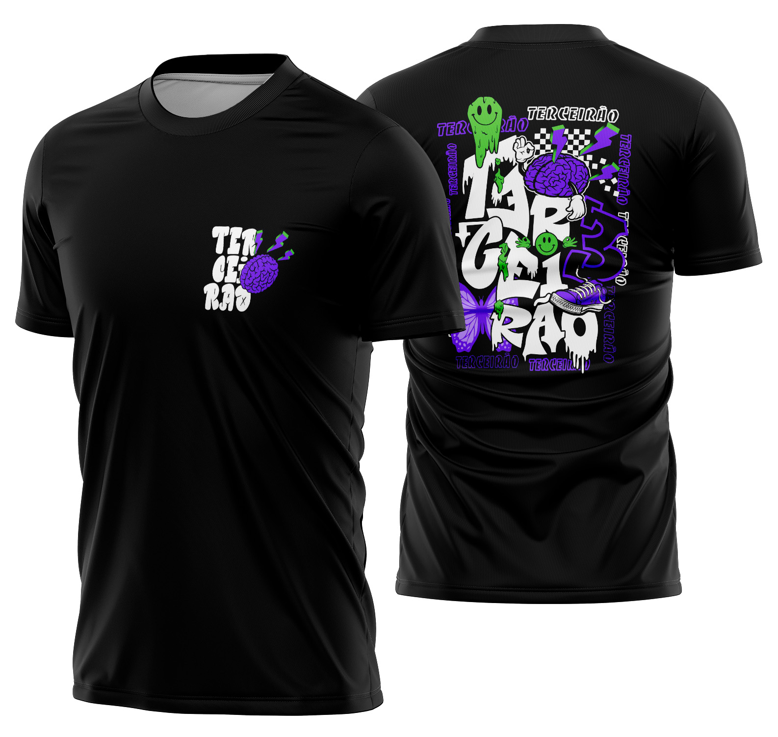 Arte vetor camisa terceirao borboleta Mod-245